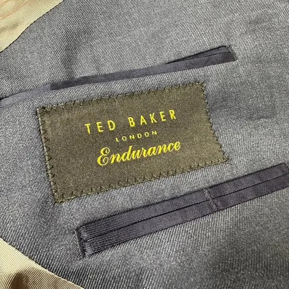 Ted Baker NWT Endurance Jarrow CT Navy Men's Size 42L Blazer 100% Wool 2 Button